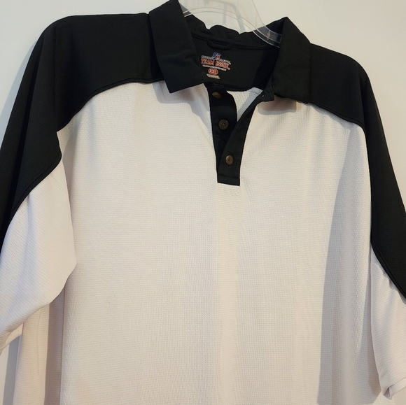 Russell Athletic Black and White Polo Shirt Classic Design XXL - Picture 2 of 9